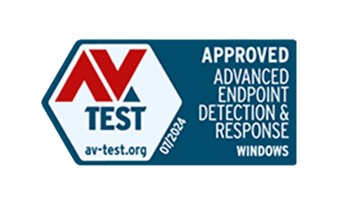 ตรารับรอง AV-TEST Approved 2024 สำหรับ XDR