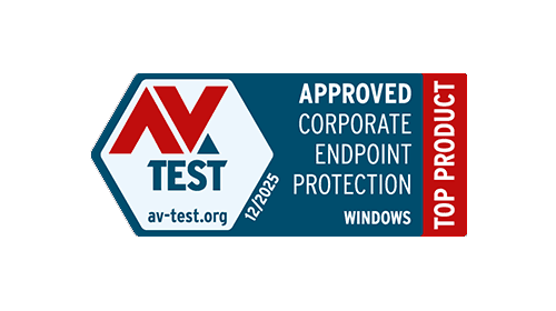 ตรารับรอง AV-TEST Top Product 2025